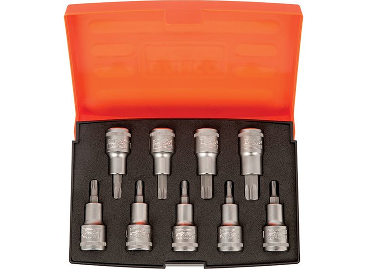 Bahco S9TORX 1/2in Drive Socket Set, 9 Piece