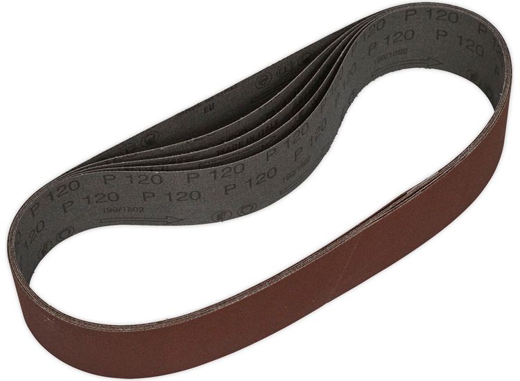 Sealey SB005 Sanding Belt 50 x 686mm 120Grit Pack of 5