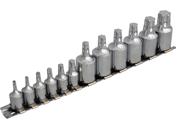 BlueSpot Tools Mixed Drive TORX Socket Set, 12 Piece