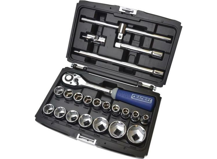 Expert 1/2in Drive Socket &amp; Accessory Set, 22 Piece