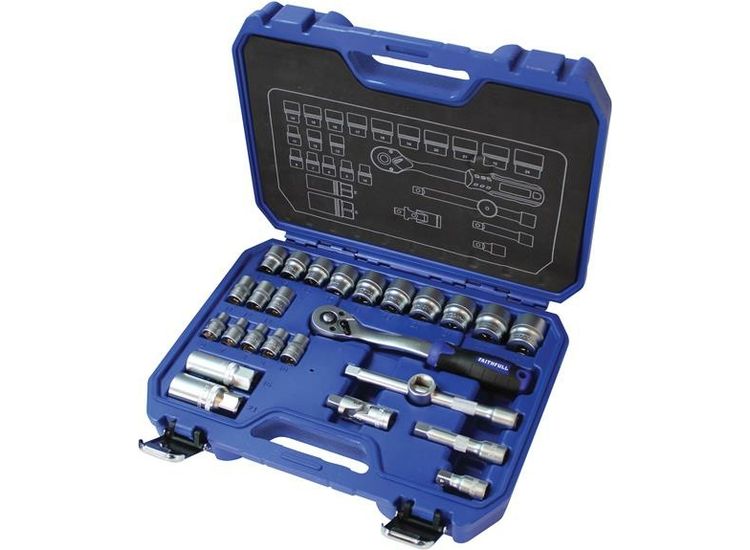 Faithfull 3/8in Drive Socket Set, 26 Piece