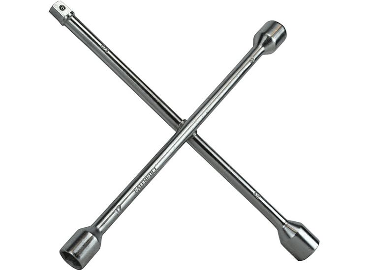 Faithfull 4-Way Wheel Brace Chrome Plated 14in