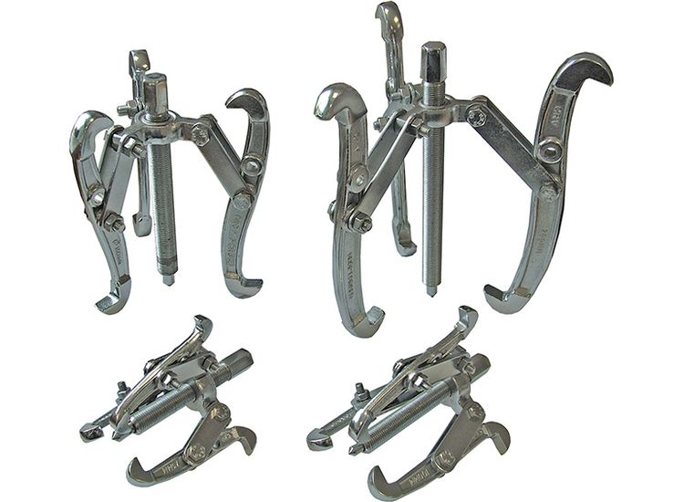 Faithfull Bearing Puller Set, 4 Piece 75 100 150 &amp; 200mm