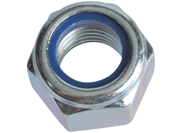 ForgeFix Hexagonal Nuts with Nylon Inserts, ZP