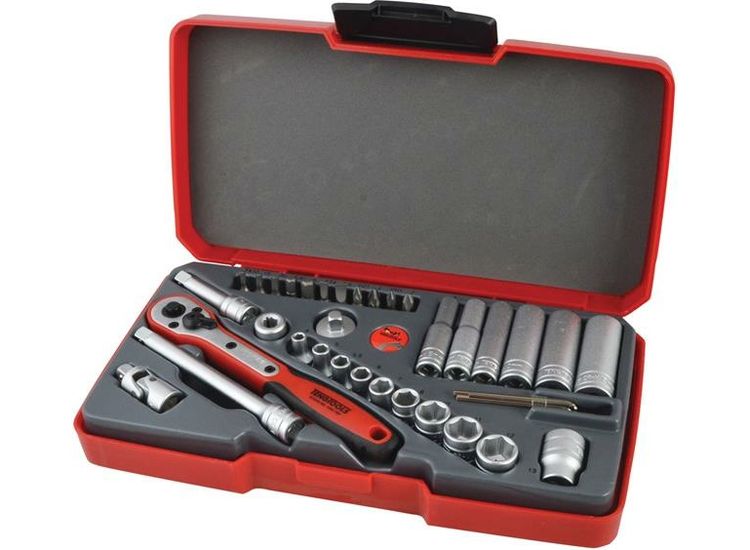 Teng T1436 Socket Set of 36 Metric 1/4in Drive