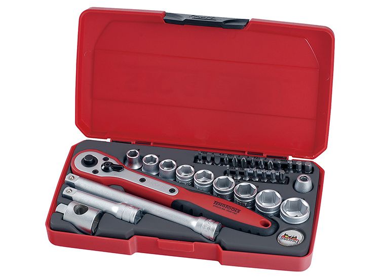 Teng T3834 Socket &amp; Bit Set of 34 Metric 3/8in Drive