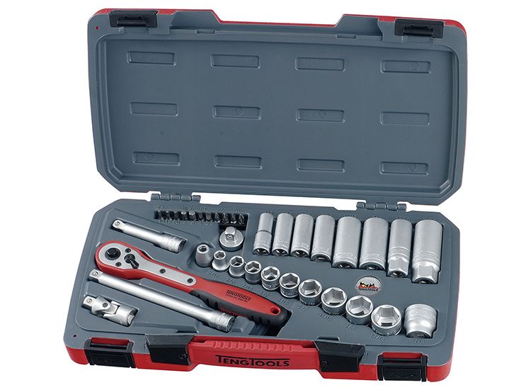 Teng T3835AF Socket Set of 35 A/F 3/8in Drive