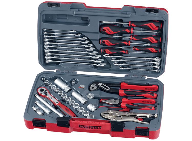 Teng T3848 Socket &amp; Tool Set of 48 Metric &amp; AF 3/8in Drive