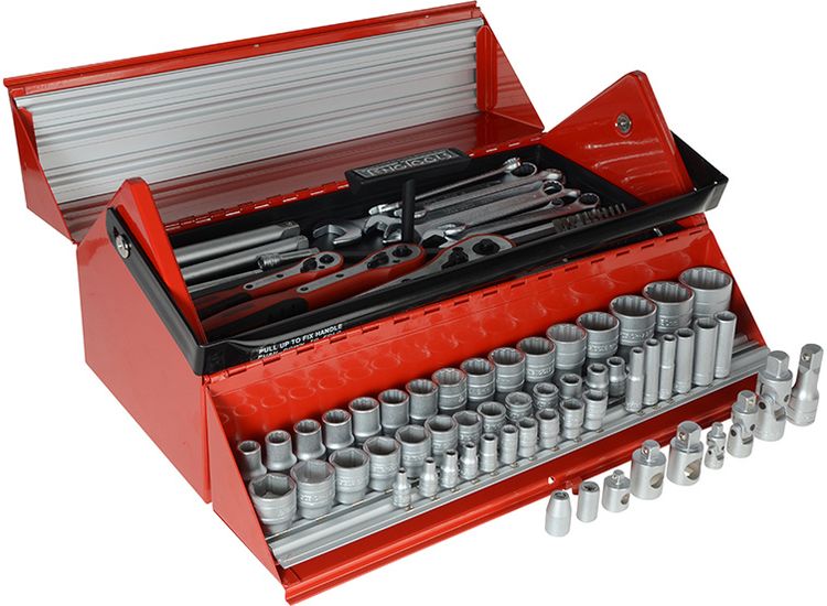 Teng TC187 Mega Rosso Tool Kit Set of 187 1/4 3/8 &amp; 1/2in