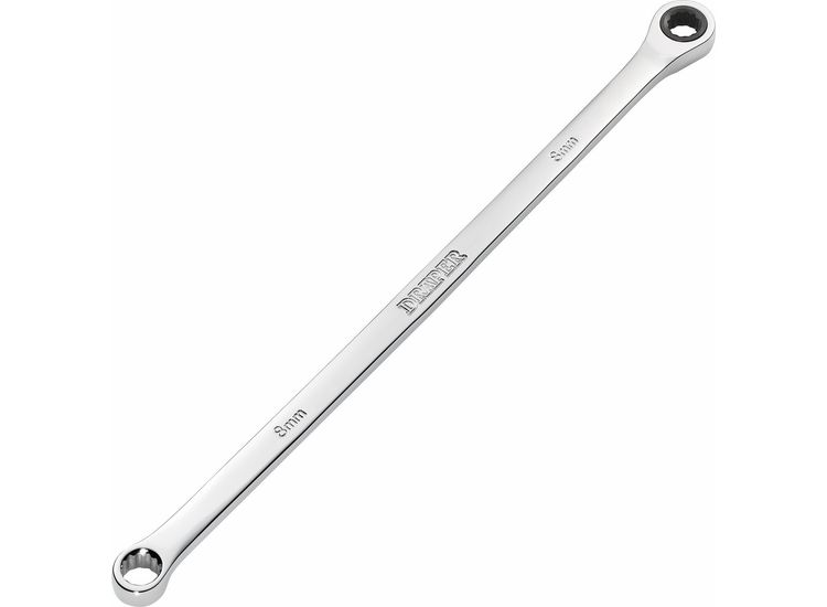Draper HI-TORQ® Metric Extra-Long Double Ring Ratchet Spanner