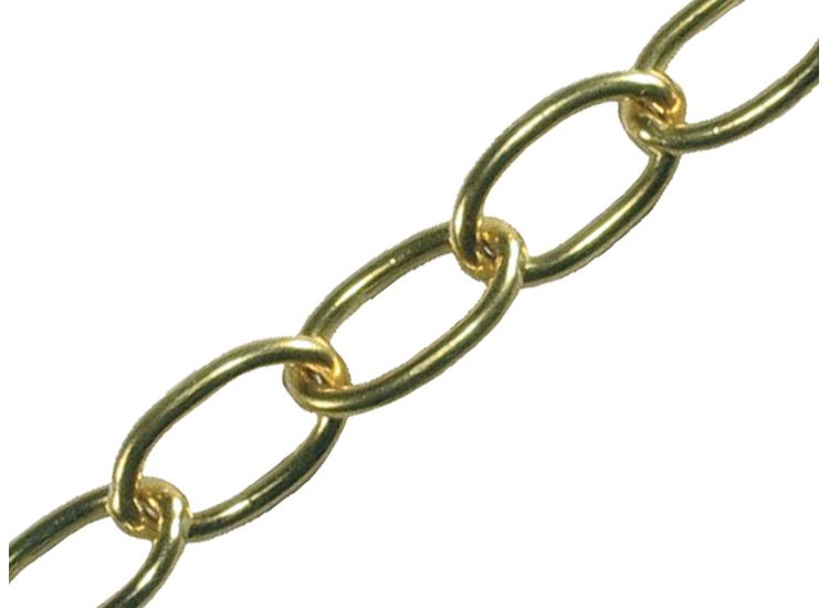 Faithfull Lightweight Oval Chain - Supplied In 10m Reels