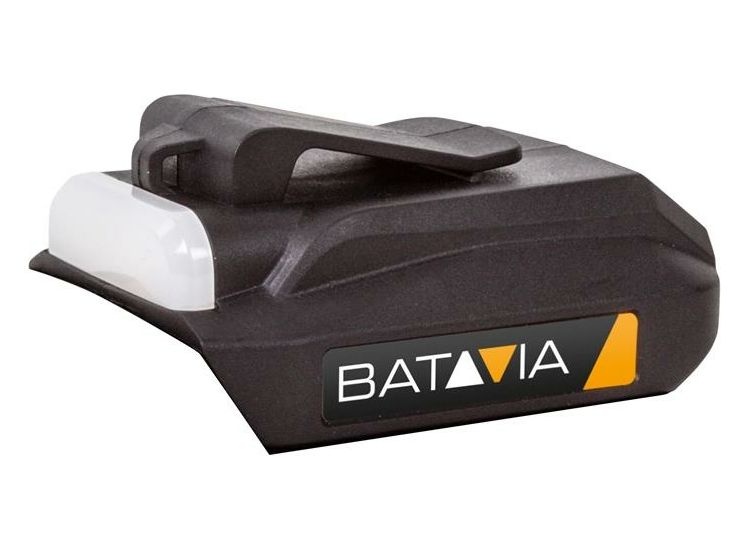 Batavia Battery USB Charging Adapter &amp; Flashlight 18V