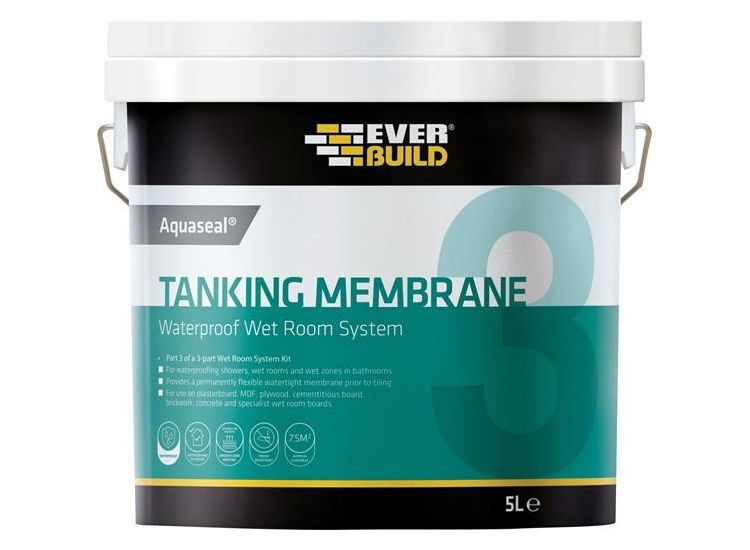 Everbuild Aquaseal Waterproof Tanking Membrane 5 litre