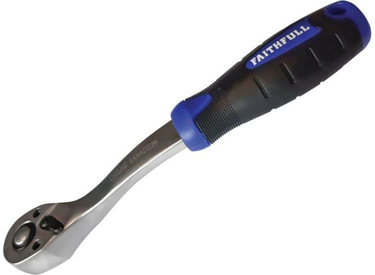 Faithfull Ratchet Handle Quick-Release 72 Teeth 1/4in Drive