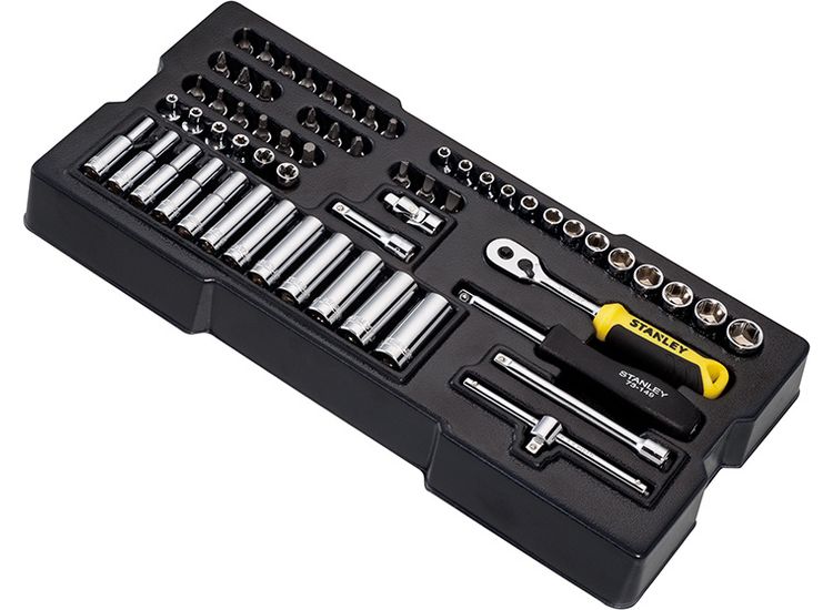 STANLEY® Transmodule System 1/4in Drive Metric Socket Set 60 Piece