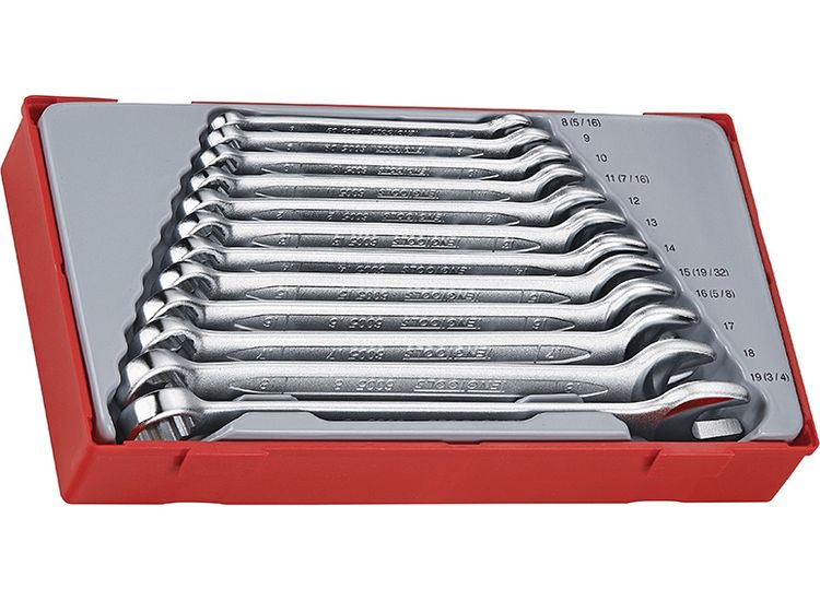 Teng TT1236 Metric Combination Spanner Set, 12 Piece