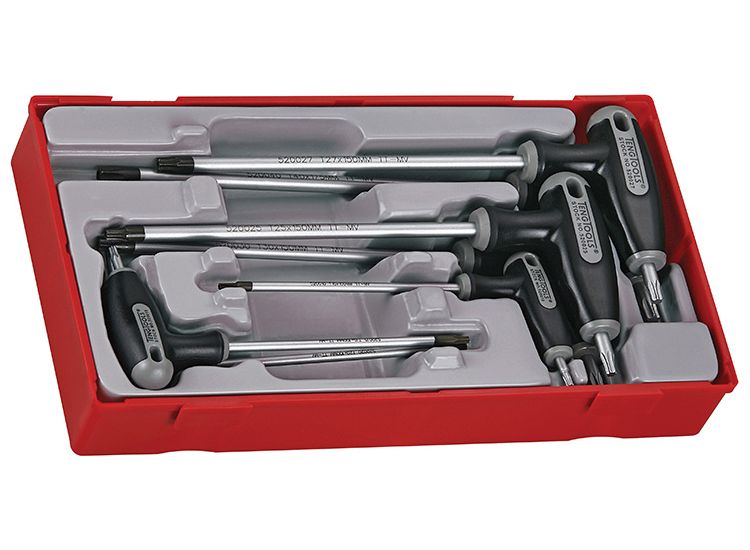 Teng TTTX7 TX/TPX TORX T-Handle Screwdriver Set, 7 Piece