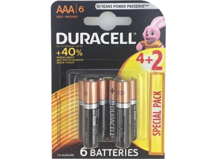 Duracell 4 Plus 2 Pack Batteries