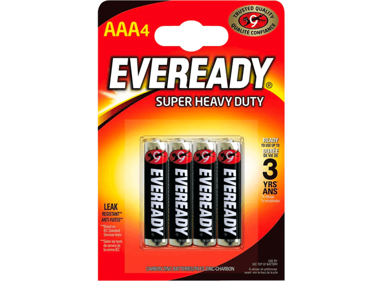 Eveready Super Heavy Duty Batteries