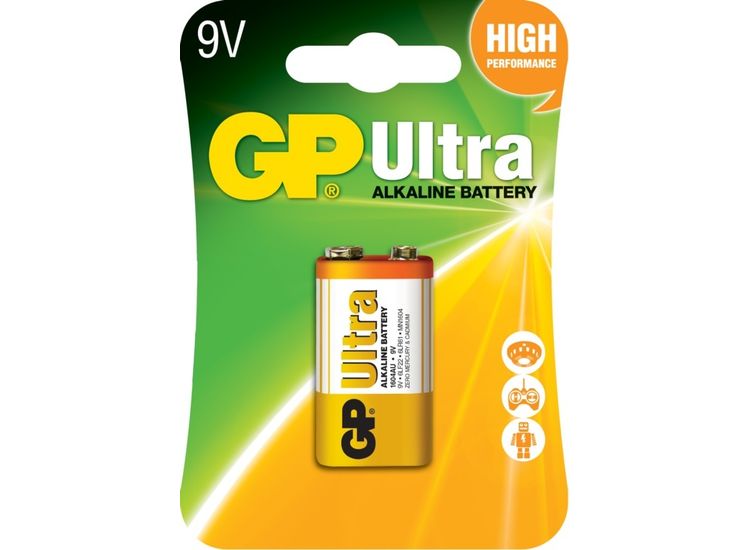 GP GPPVA9VAU073 Ultra Alkaline Battery 9v