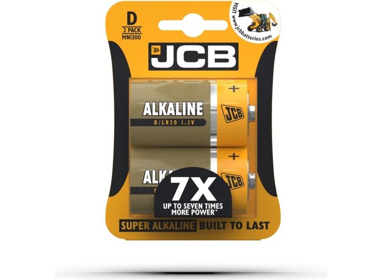 JCB S5340 Alkaline Batteries D Cell