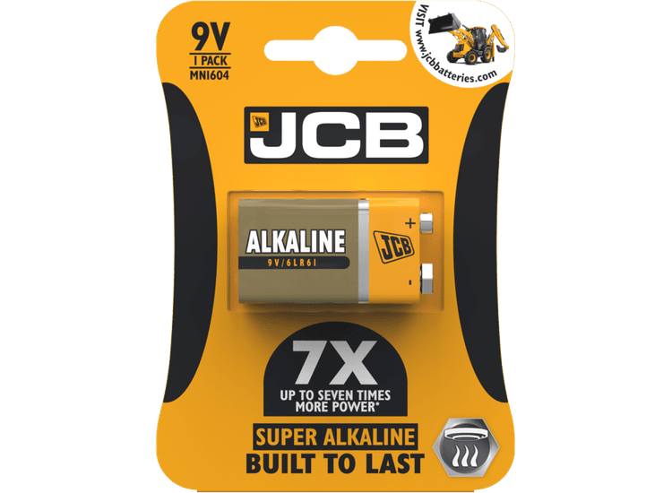 JCB S5341 Super Alkaline 9v Cell Batteries