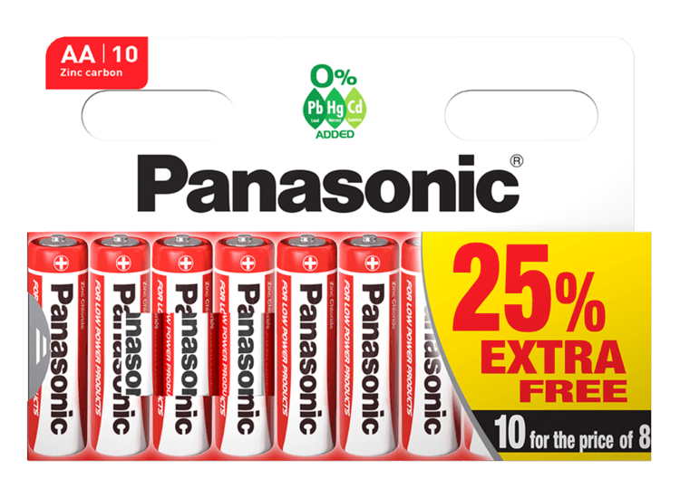 Panasonic S5822 Red Specials AA Pack 10