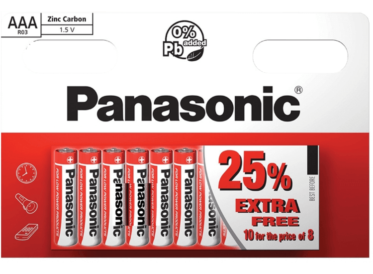 Panasonic S5823 Zinc AAA Batteries