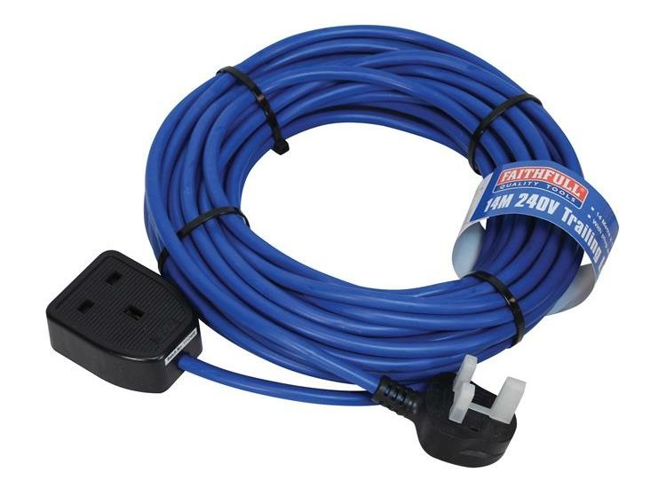 Faithfull Power Plus Trailing Lead 240V 13A 1.5mm Cable 14m