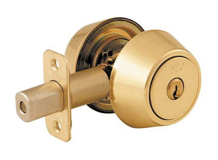 Yale Locks P5211 Security Deadbolt Polished Brass