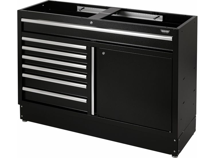 Draper 08437 BUNKER® Modular Floor Cabinet, 7 Drawer, 1360mm