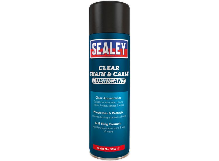 Sealey SCS017S Chain &amp; Cable Clear Lubricant 500ml