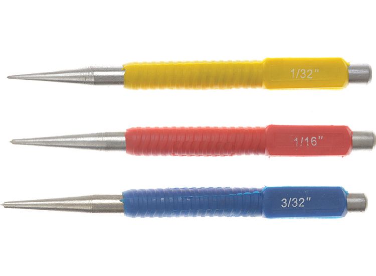 BlueSpot Tools Centre Punch Set, 3 Piece