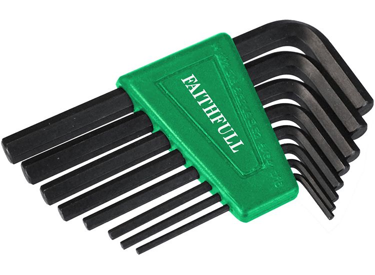 Faithfull Imperial Short Arm Hexagon Key Set, 8 Piece