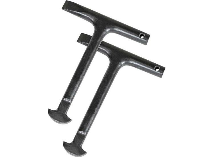 Faithfull Manhole Keys, D-Type 125mm (5in) (Pack 2)