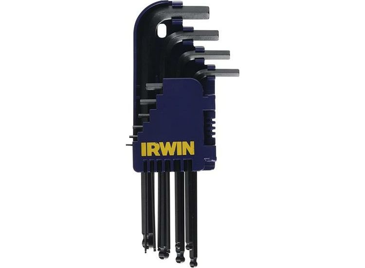 IRWIN® T10757 Metric Long Arm Ball End Hex Key Set, 10 Piece