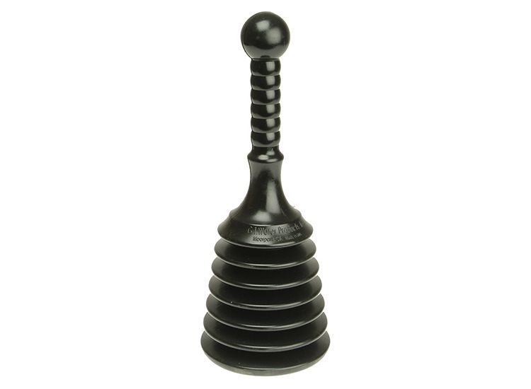 Monument 1460Y One Piece Handy Plunger Black 100mm (4in)