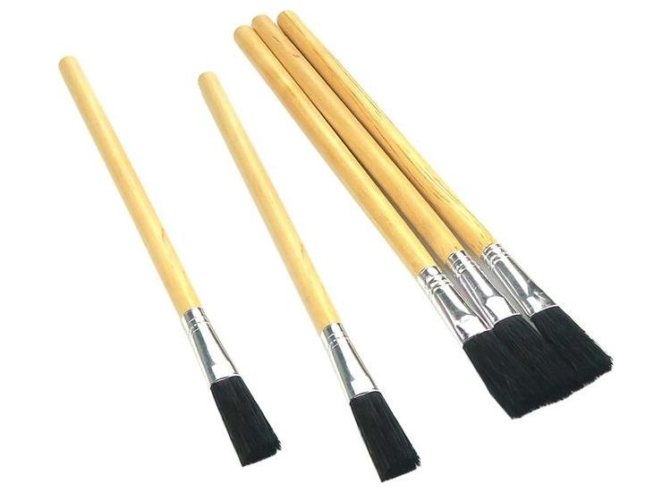 Monument 3015M Wood Handle Flux Brushes (Pack 5)