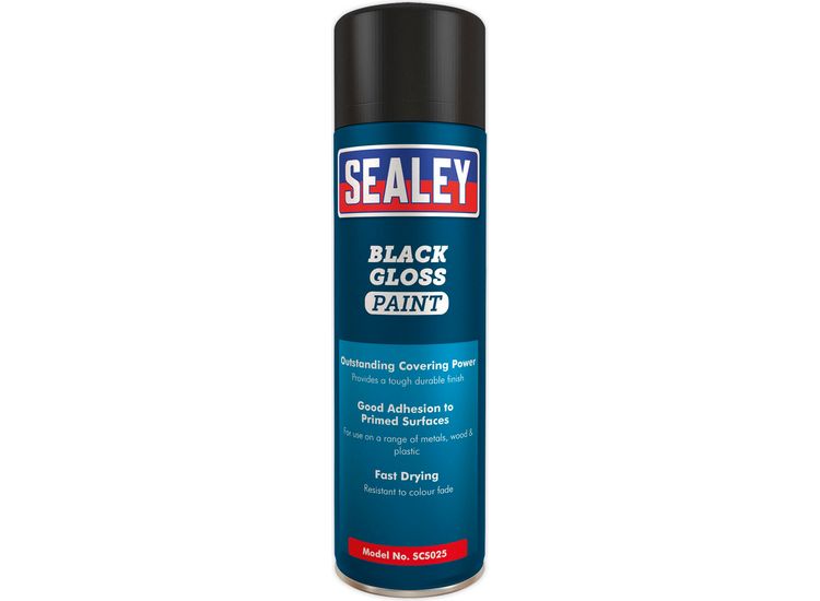 Sealey SCS025S Black Gloss Paint 500ml