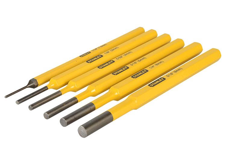 STANLEY® Parallel Pin Punch Set, 6 Piece