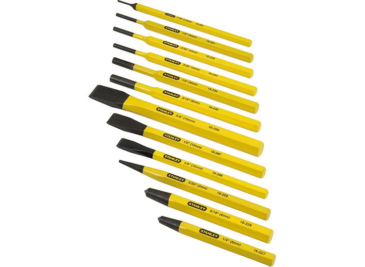 STANLEY® Punch &amp; Chisel Set, 12 Piece