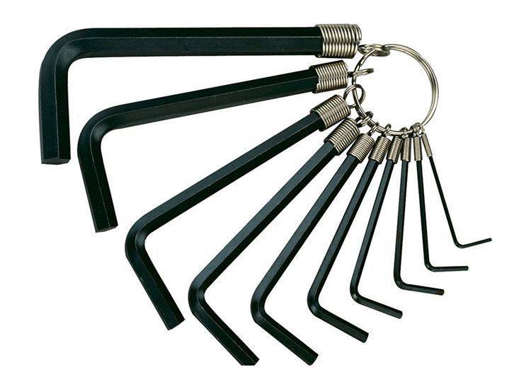 Teng Hex Key Set of 10 on Ring