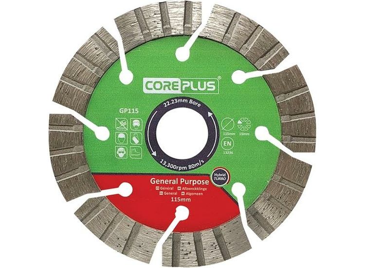 CorePlus General-Purpose Hybrid Turbo Diamond Blade