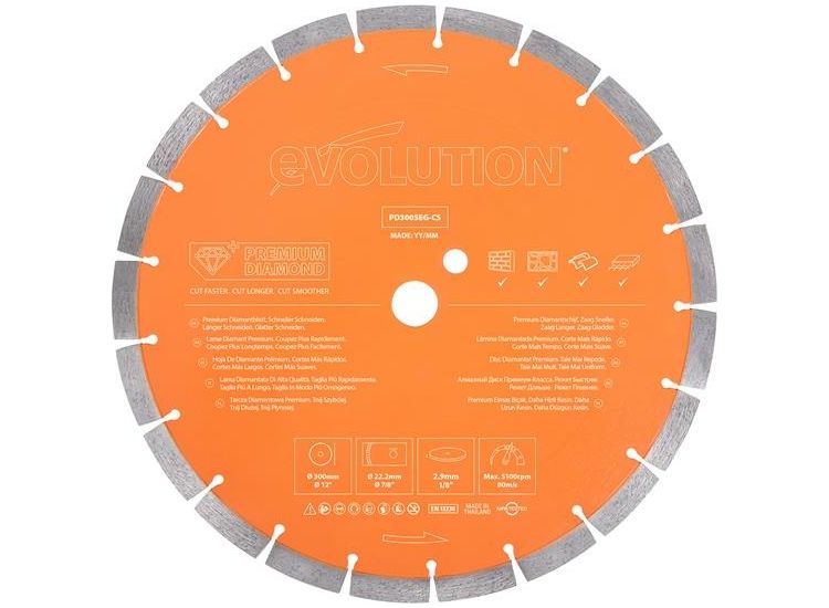 Evolution Premium Diamond Disc Cutter Blade