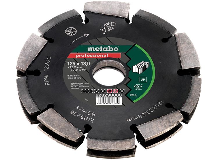 Metabo Multi Row Professional UP Universal Wall Chaser Blade