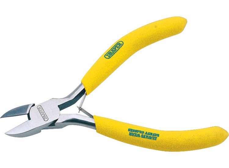Draper 12526 DIY Series 110mm Mini Diagonal Side Cutter with PVC Dipped Handles