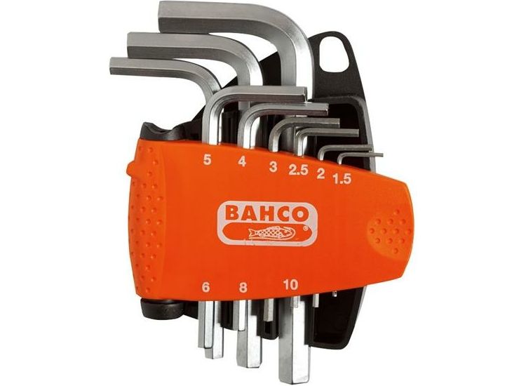 Bahco BE-9878 Metric Hex L-Key Set, 9 Piece