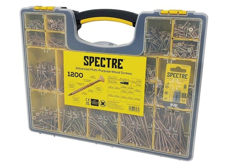 ForgeFix Spectre™ Wood Screw Site Organiser 1200 Piece