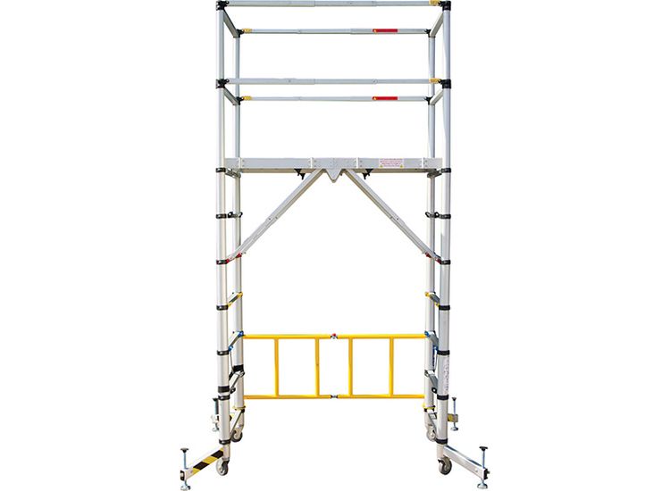 Zarges TT002 Teletower Aluminium Telescopic Scaffold Tower with Toeboards