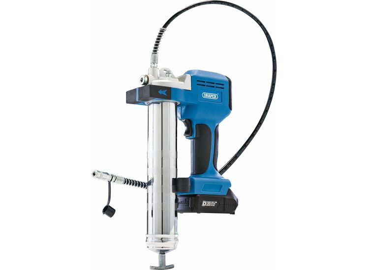 Draper 03359 D20 20V Grease Gun Kit, 1 x 2.0Ah Battery, 1 x Charger (3 Piece)